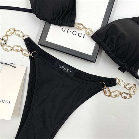 gucci chain swimsuit